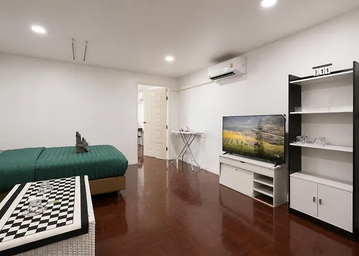Lejlighed Remote Work Ready 50sqm Work Desk Sleeps 3 Bangkok